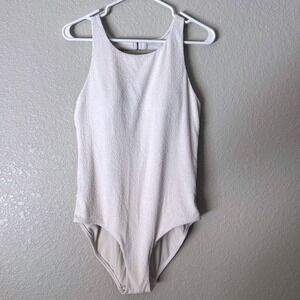 CALIA By Carrie Underwood Textured One Piece Swimsuit White Size 12